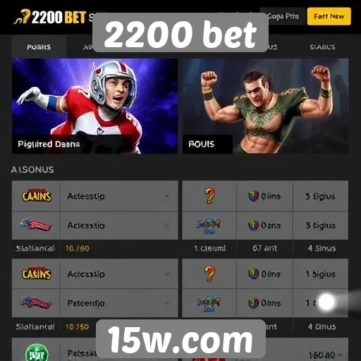 Principais jogos disponíveis na plataforma 2200 bet